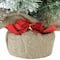 18" Unlit Flocked Pine Artificial Christmas Tree in Burlap Base